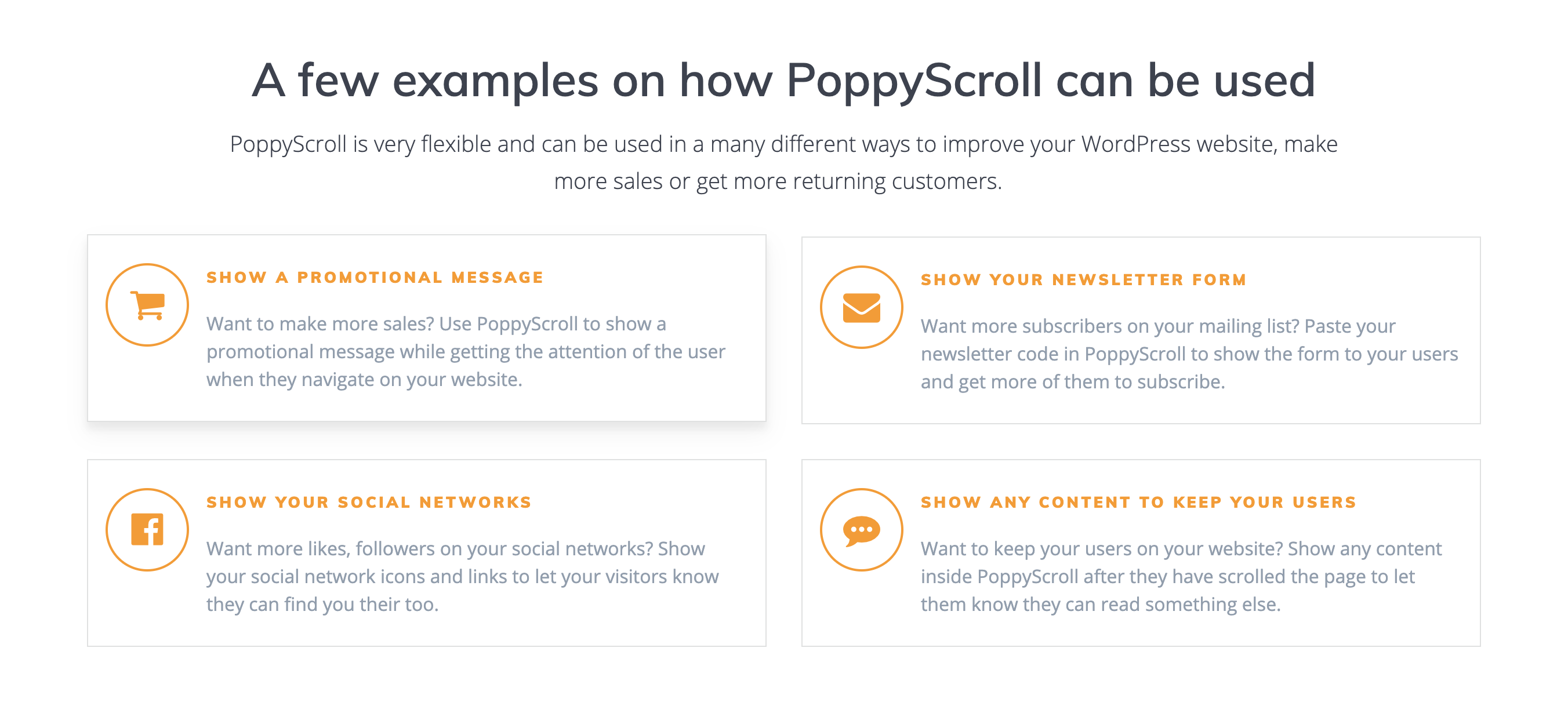 PoppyScroll WP - Non-Intrusive Responsive Popup on Scroll for WordPress - 3